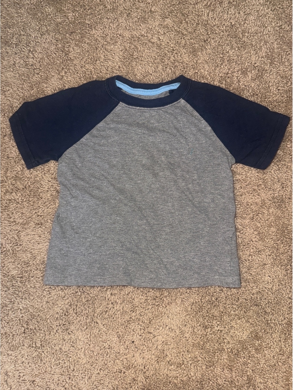 Jumping Beans Toddler Boys' Grey and Navy Short Sleeve T-Shirt Size 3T